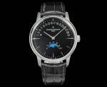 Vacheron Constantin Patrimony Cal.2460 R31L/1 Movement 42.5mm Italian Leather Strap Black Face Watch